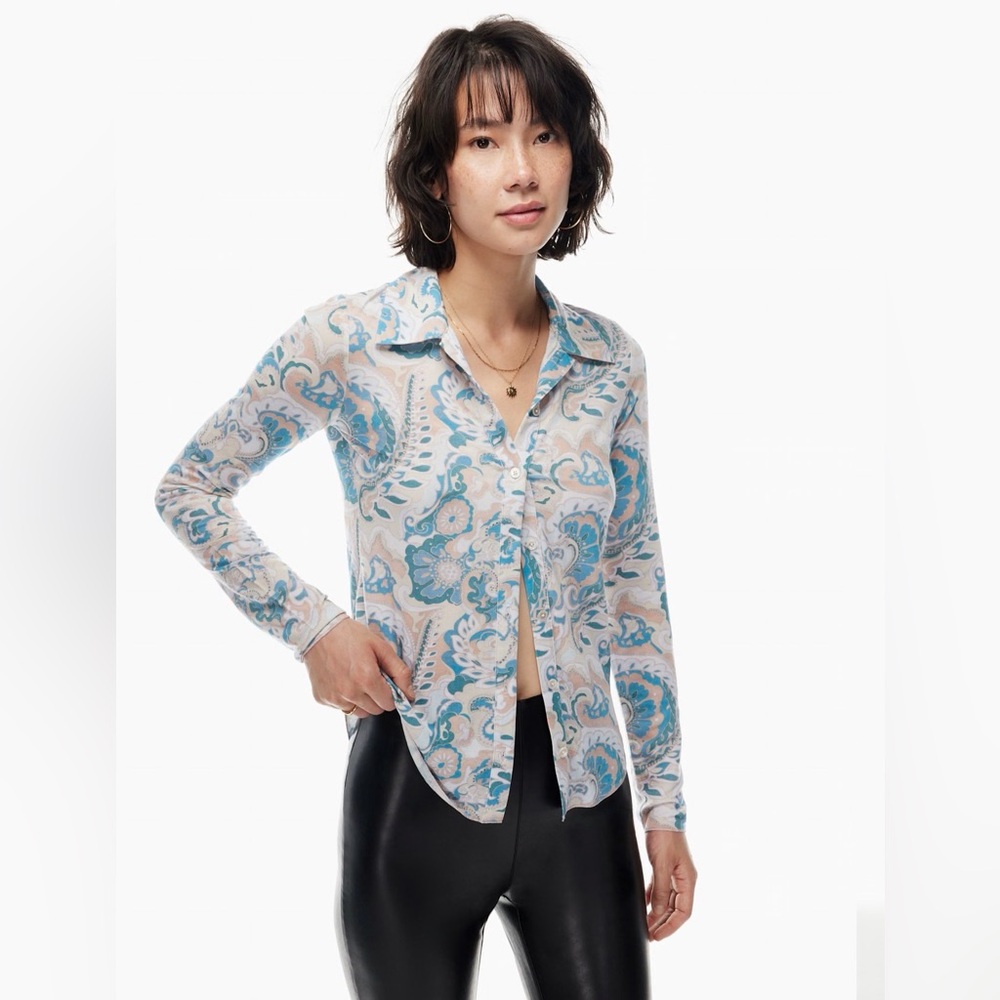 Aritzia Wilfred‎ Pose Hip Longsleeve button up shirt XS